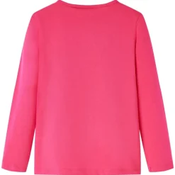 Langærmet T-shirt til børn str. 104 pink