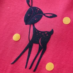 Langærmet T-shirt til børn str. 104 pink