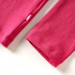 Langærmet T-shirt til børn str. 104 pink