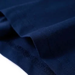 Langærmet T-shirt til børn str. 104 marineblå