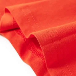Langærmet T-shirt til børn str. 104 orange