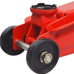 Lavprofil hydraulisk gulvdonkraft 3 ton Rød