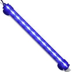 LED-undervandslampe til akvarie 32 cm boblefunktion RGB-farver