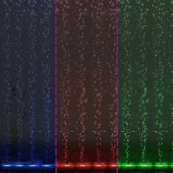 LED-undervandslampe til akvarie 32 cm boblefunktion RGB-farver