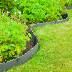 Nature dekorativ plænekant 0,13x12 m 3 mm grå