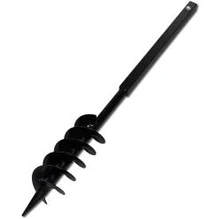 Pælebor med håndtag, 100 mm, med forlængerrør, 5 m, stål