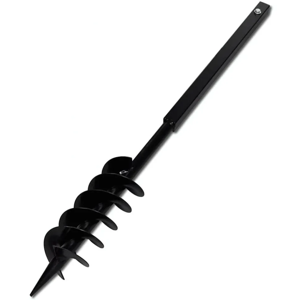 Pælebor med håndtag, 100 mm, med forlængerrør, 13 m, stål