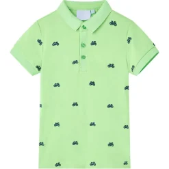 Polo til børn str. 92 neongrøn