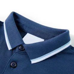 Poloshirt til børn str. 92 mørkeblå