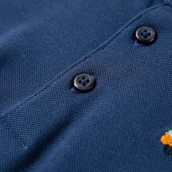 Poloshirt til børn str. 92 mørkeblå
