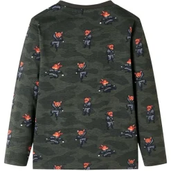 Pyjamas til børn str. 92 kakifarvet