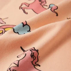 Pyjamas til børn str. 92 korte ærmer orange