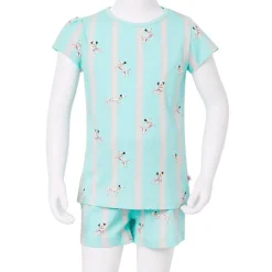 Pyjamas til børn str. 104 korte ærmer ecrufarvet