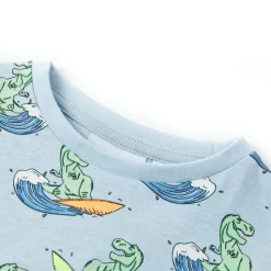 Pyjamas til børn str. 104 korte ærmer lyseblå