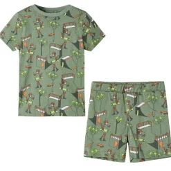 Pyjamas til børn str. 92 lys kakifarve