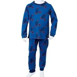 Pyjamas til børn str. 92 petroleumsblå