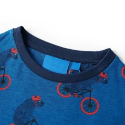 Pyjamas til børn str. 92 petroleumsblå