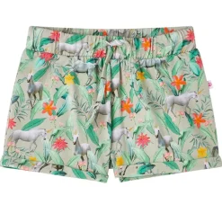 Shorts til børn str. 116 med snor kakifarvet