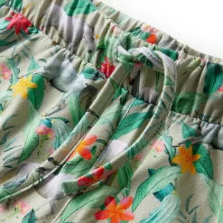 Shorts til børn str. 116 med snor kakifarvet