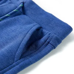 Shorts til børn str. 116 med snøre blåmeleret