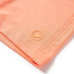 Shorts til børn str. 128 med snøre neon-orange
