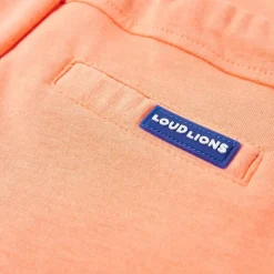 Shorts til børn str. 128 med snøre neon-orange