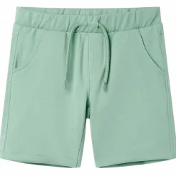 Shorts til børn str. 92 med snøre lys kakifarve