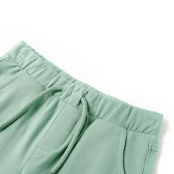 Shorts til børn str. 92 med snøre lys kakifarve