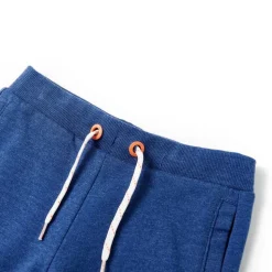Shorts til børn str. 116 med snøre mørk blåmeleret