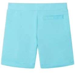 Shorts til børn str. 128 med snøre akvamarinblå