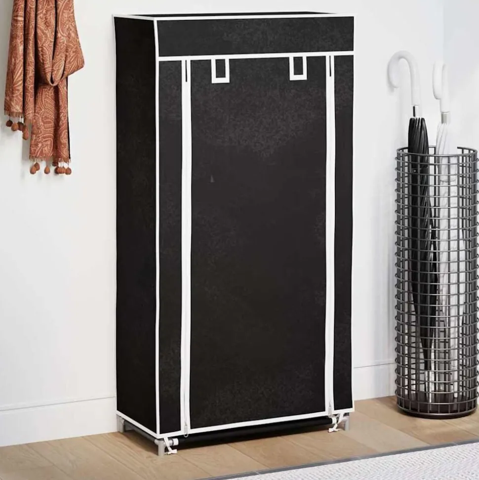 Sko sorte belægning 58x28x106 cm