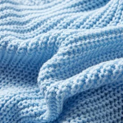 Strikket cardigan til børn str. 92 blå