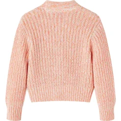 Strikket cardigan til børn str. 104 lyserød