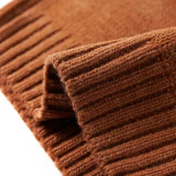 Sweater til børn str. 92 strikket cognacfarvet
