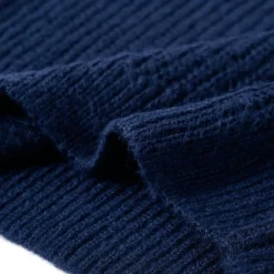 Sweater til børn str. 104 strikket marineblå