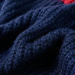 Sweater til børn str. 104 strikket marineblå