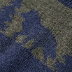 Sweater til børn str. 92 strikket marineblå