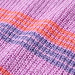 Sweater til børn str. 92 strikket lilla og lyserød