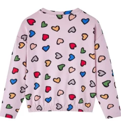 Sweatshirt til børn lys str. 92 lyserød
