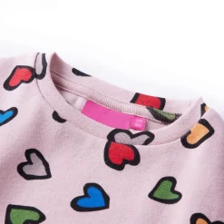Sweatshirt til børn lys str. 92 lyserød