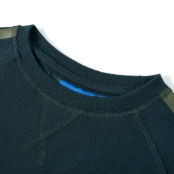 Sweatshirt til børn mosgrøn str. 116
