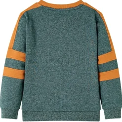 Sweatshirt til børn mørkegrønmeleret str. 92