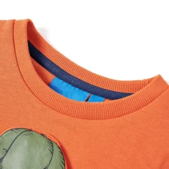 Sweatshirt til børn orange str. 92