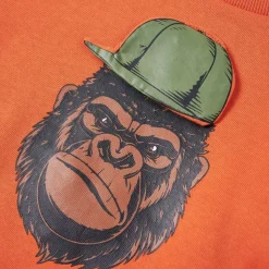 Sweatshirt til børn orange str. 92