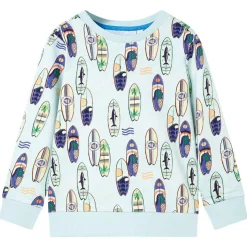 Sweatshirt til børn str. 116 blåmeleret