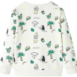 Sweatshirt til børn str. 104 ecrufarvet