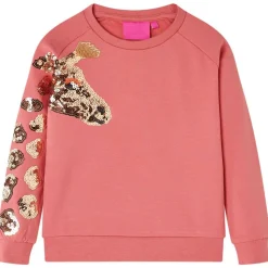 Sweatshirt til børn str. 92 gammelrosa