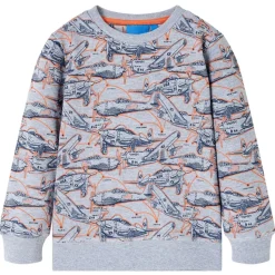 Sweatshirt til børn str. 92 gråmeleret