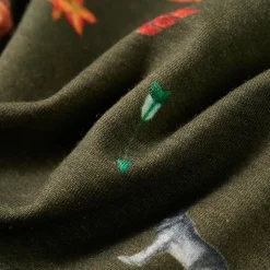 Sweatshirt til børn str. 92 kakifarvet