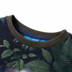 Sweatshirt til børn str. 104 kakifarvet
